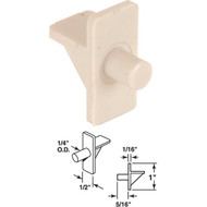 Prime-Line 1/4 In. Beige Plastic Shelf Support (12-Count)
