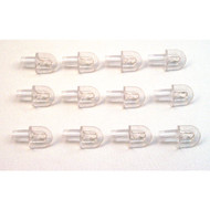 Prime-Line 1/4 In. Dia. x 11/16 In. L. Clear Butyrate Shelf Support (8 Count)