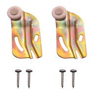 Prime-Line Offset Adjustable 3/4 In. Dia. x 1/4 In. Single Wheel Front Bypass Door Roller (2-Count)