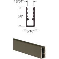 Prime-Line 5/16 In. x 5/8 In. x 94 In. Bronze Extruded Window Frame