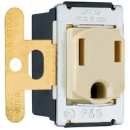 Pass and Seymour 15A Ivory Residential Grade 5-15R Single Outlet