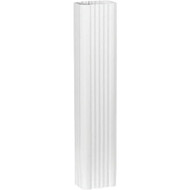 Spectra Metals 3 In. x 4 In. x 15 In. K-Style White Aluminum Downspout Extension