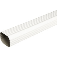Spectra Metals 2 In. x 3 In. White Aluminum Downspout