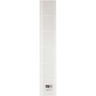 Amerimax 6-1/2 In. x 3 Ft. White Vinyl Gutter Guard with Filter