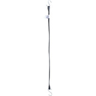 Erickson 5/8 In. x 34 In. Hook-to-Hook Rubber Industrial EDPM Tarp Strap  Black