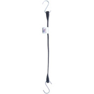 Erickson 5/8 In. x 18 In. Hook-to-Hook Rubber Industrial EDPM Tarp Strap  Black