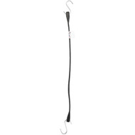 Erickson 5/8 In. x 24 In. Hook-to-Hook Rubber Industrial EDPM Tarp Strap  Black