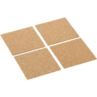 Board Dudes 6 In. x 6 In. Light Cork Tiles (4 Count)