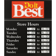 Do it Best 10 In. x 12 In. Store Hours Decal