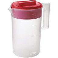 Rubbermaid 1 Gal. Simply Pour Plastic Pitcher with Multi-Function Lid