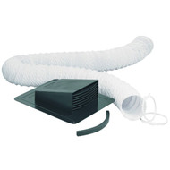 Dundas Jafine 3 In. to 4 In. Exhaust Bath Fan Vent Kit (5-Piece)