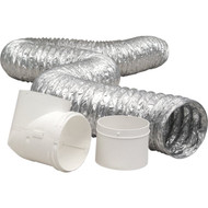 Dundas Jafine ProFlex Flexible Aluminum Dryer Hose Kit (3-Piece)
