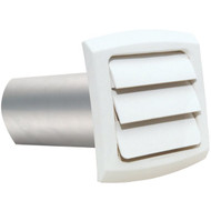 Dundas Jafine ProVent 4 In. White Louvered Dryer Vent Hood