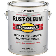 Rust-Oleum Professional Oil Based Flat Protective Rust Control Enamel  White  1 Gal.