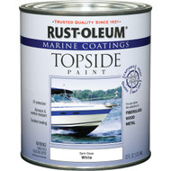 Rust-Oleum Semi-Gloss Marine Boat Topside Paint  White  1 Qt.