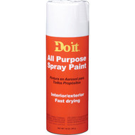 Do it 10 Oz. Flat All Purpose Spray Paint  White