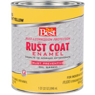 Do it Best Rust Coat Oil-Based Gloss Enamel  Bright Yellow  1 Qt.