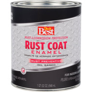 Do it Best Rust Coat Oil-Based Gloss Enamel  Black  1 Qt.
