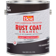 Do it Best Rust Coat Oil-Based Flat Enamel  Black  1 Gal.