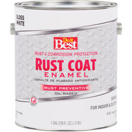 Do it Best Rust Coat Oil-Based Gloss Enamel  White  1 Gal.