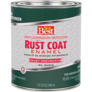 Do it Best Rust Coat Oil-Based Gloss Enamel  Hunter Green  1 Qt.
