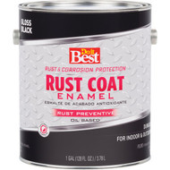 Do it Best Rust Coat Oil-Based Gloss Enamel  Black  1 Gal.