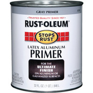 Rust-Oleum Stops Rust Latex Aluminum Primer  Gray  1 Qt.