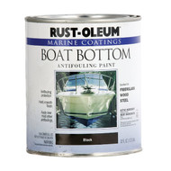 Rust-Oleum Satin Marine Boat Antifouling Paint  Black  1 Qt.