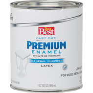 Do it Best Fast Dry Acrylic Latex Flat Premium Enamel  White  1 Qt.