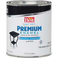 Do it Best Fast Dry Acrylic Latex Gloss Premium Enamel  Black  1 Qt.