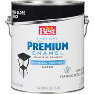 Do it Best Fast Dry Acrylic Latex Gloss Premium Enamel  Black  1 Gal.