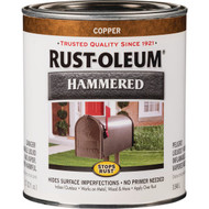 Rust-Oleum Stops Rust Hammered Paint  Copper  1 Qt.