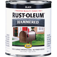 Rust-Oleum Stops Rust Hammered Paint  Black  1 Qt.