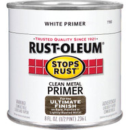 Rust-Oleum Stops Rust Clean Metal Primer  White  1/2 Pt.