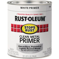 Rust-Oleum Stops Rust Clean Metal Primer  White  1 Qt.