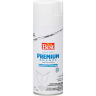 Do it Best Premium Enamel 12 Oz. Flat Spray Paint  White