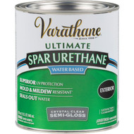 Varathane Semi-Gloss Clear Water Based Exterior Spar Urethane  1 Qt.