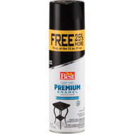 Do it Best Premium Enamel 15 Oz. Gloss Bonus Can Spray Paint  Black
