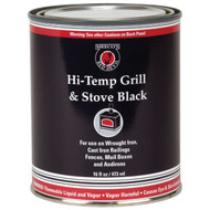Meeco's Red Devil Satin High Heat Grill and Black Stove Enamel  Black  1 Pt.