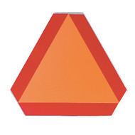 Safety Vehicle Emblem 16 In. x 14 In. Slow Moving Vehicle Emblem  Aluminum Sign