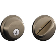 Schlage Antique Pewter Single Cylinder Deadbolt