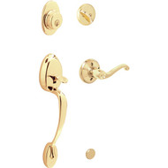 Schlage Bright Brass Entry Door Handleset