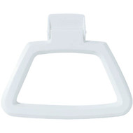 Homz White Polystyrene Towel Ring