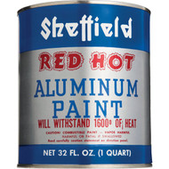 Sheffield Red Hot Quart Aluminum Brillant Gloss Aluminum Paint