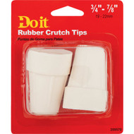 Do it Rubber Off-White 3/4 In. Crutch Tip  (2-Pack)