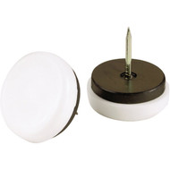Do it 1-1/8 In. Round Nail on Furniture Glide with Rubber Cushion (4-Pack)