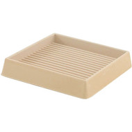 Do it 3 In. Inner Dimension Square Almond Furniture Leg Cup  (2-Pack)
