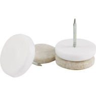 Do it 1-1/8 In. Round Nail on Furniture Glide  (8-Pack)