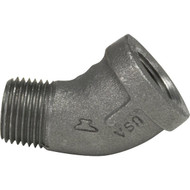 Anvil 1 In. 45 Deg. Street Malleable Black Iron Elbow (1/4 Bend)