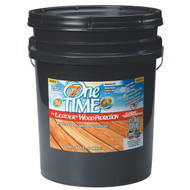 One TIME Red Cedar Wood Preservative  Protector & Stain All In One  5 Gal.